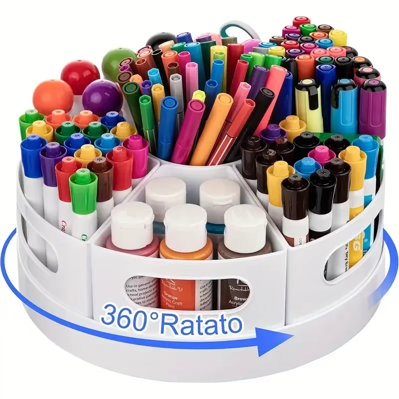 Tech Accessories For Office Desk - 360 ° منظم مكتب دوار مع