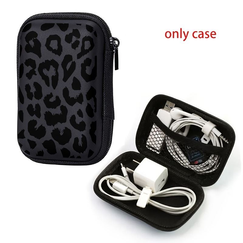 حقيبة تخزين بنمط جلد الفهد الع - مراجعة Tech Accessories Kit وسعره