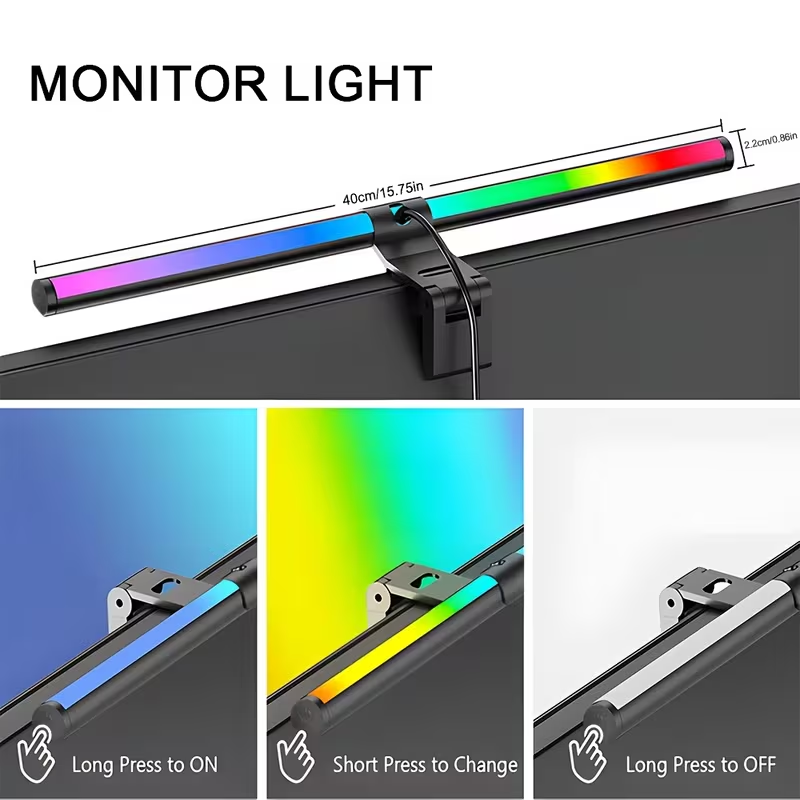 إضاءة LED قابلة للتعتيم لشاشة  - مراجعة Monitor Light Bar وسعره